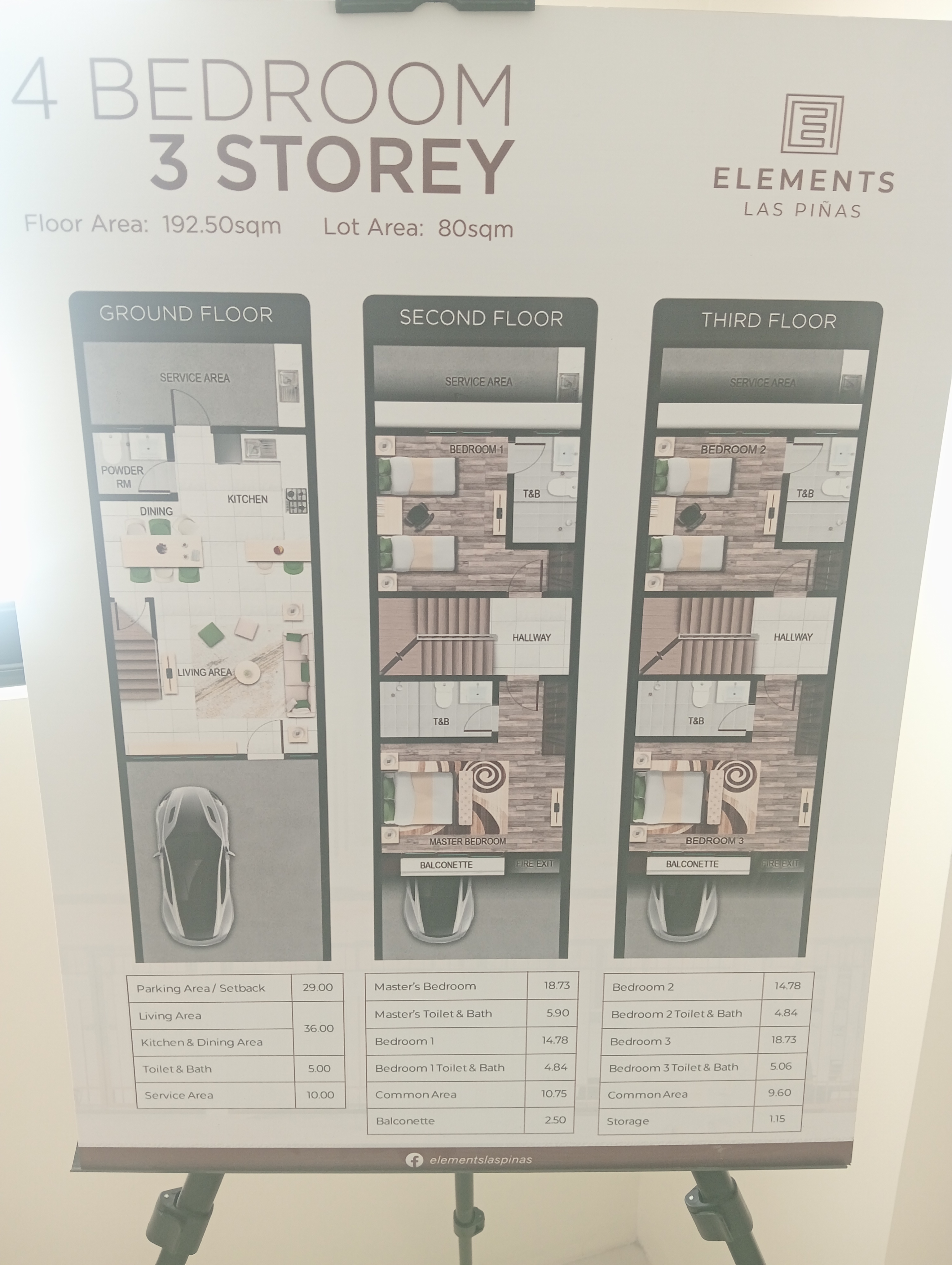 Premium Interior Design of The Elements Townhouse Las Piñas