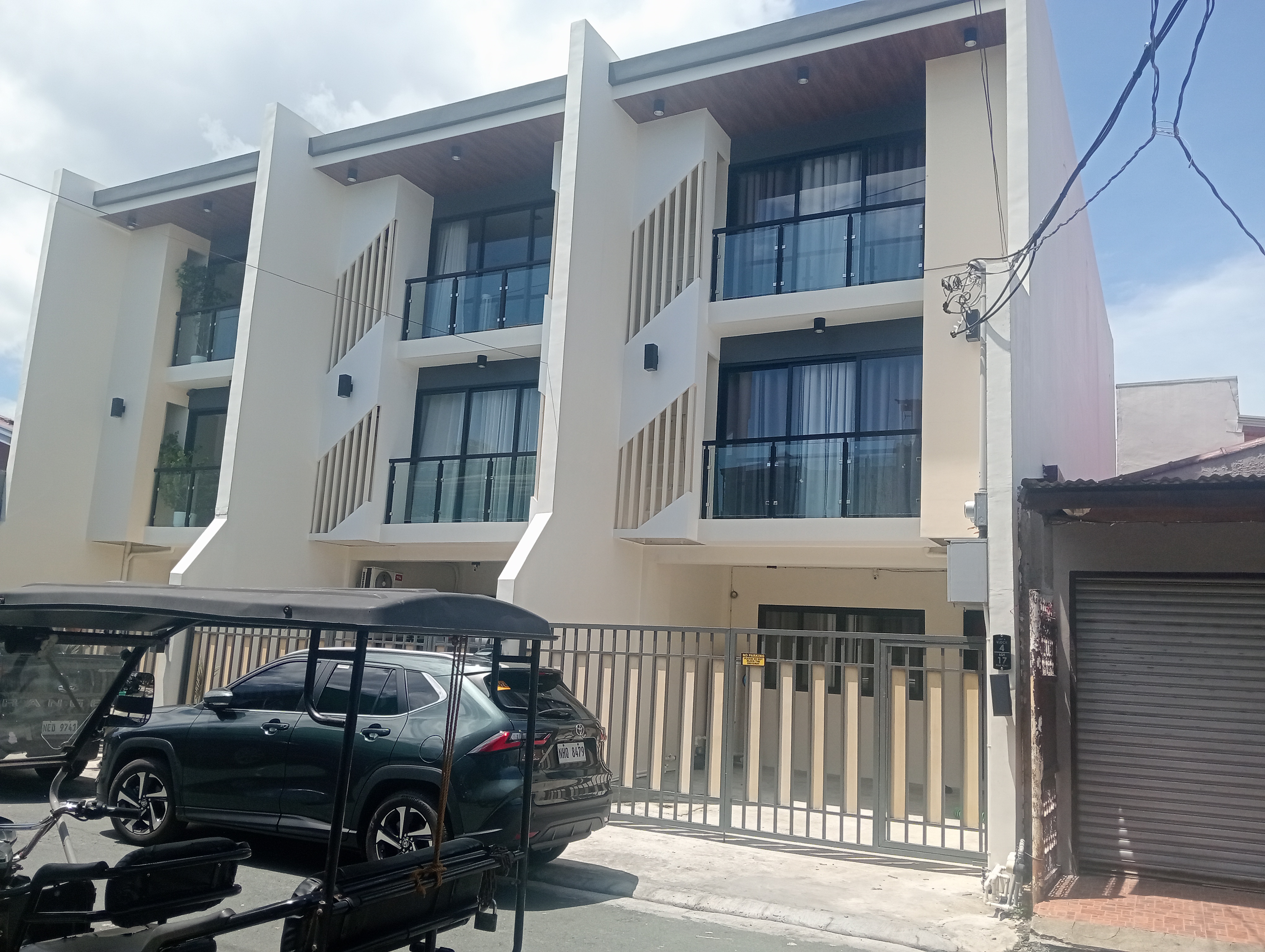 Private Balcony at The Elements 3-Storey Townhouse Las Piñas